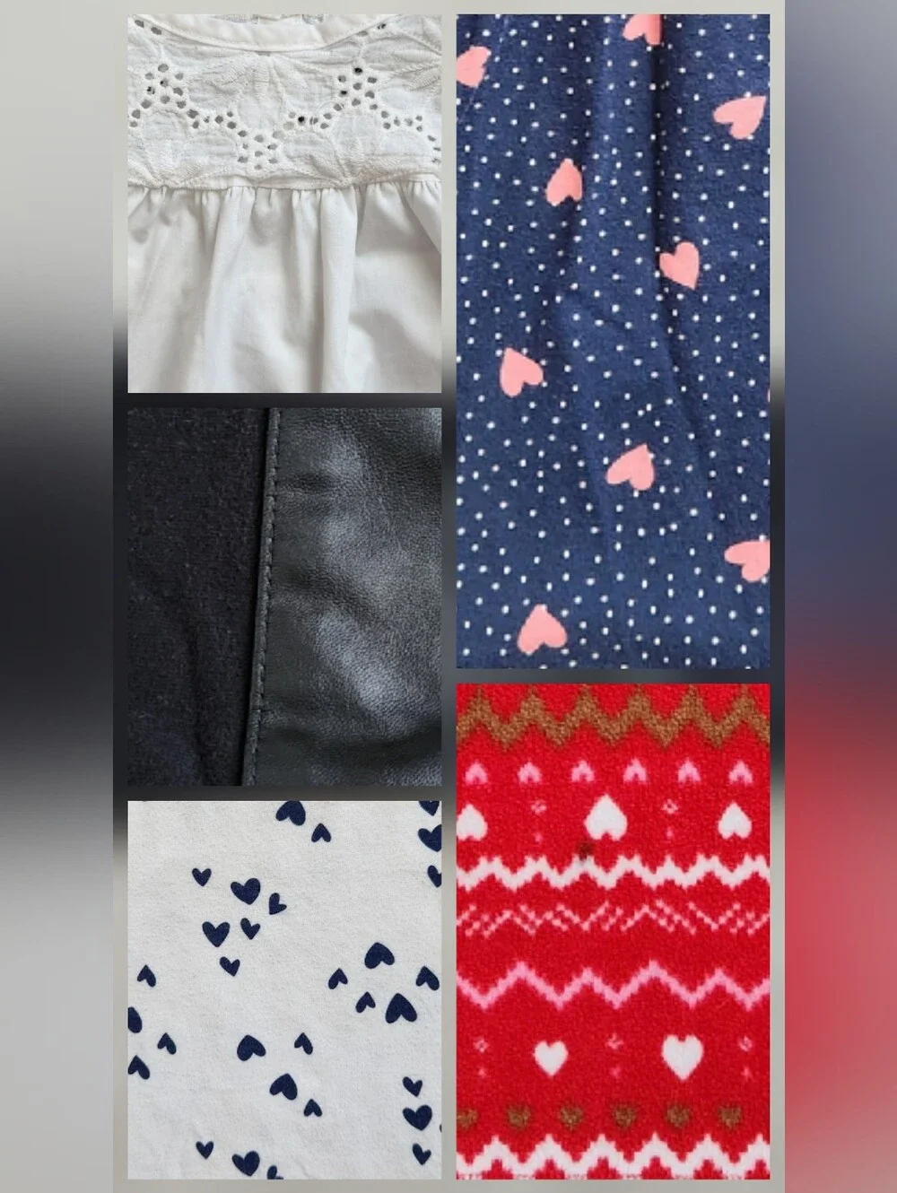 Girls 5T Hearts Back To School Mix & Match Bundle | Dress, Sweater | 5 Pieces